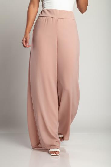 Elegantné dlhé nohavice Veronna, ružové