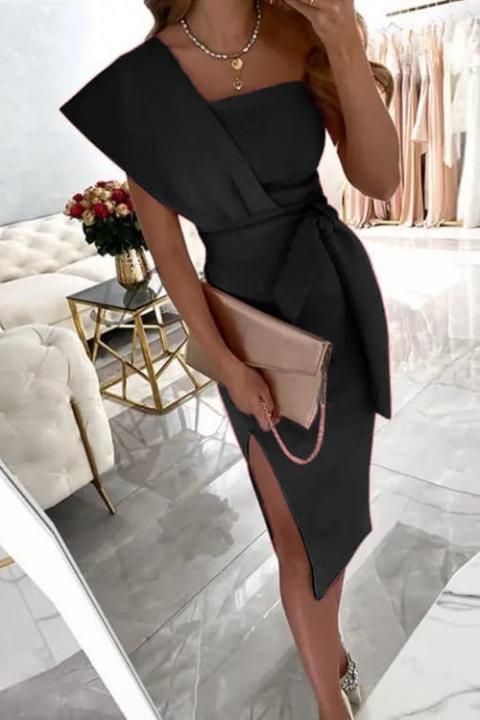 Elegantné midi šaty Triona, čierne