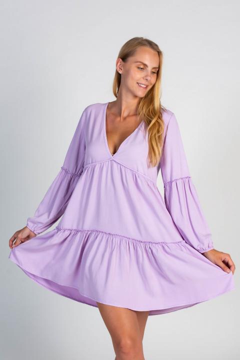 Letné mini šaty Monserat, fialové