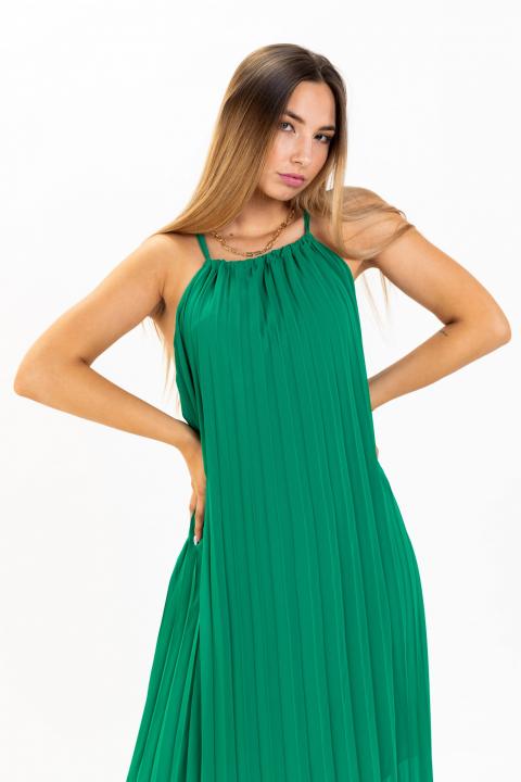 Maxi šaty bez rukáva Idella, zelené
