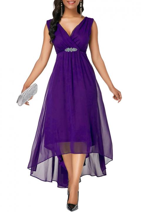Elegantné midi šaty značky Graciana, fialové