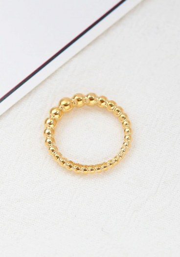 Elegantný prsteň, ART2101, zlatá farba.