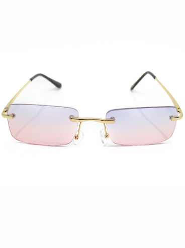 Obdĺžnikové slnečné okuliare, ART2026, ružové