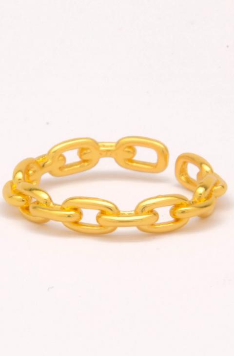 Elegantný prsteň, ART445, zlatá farba.