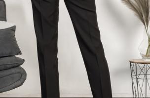 Elegantné dlhé nohavice Tordina, čierne
