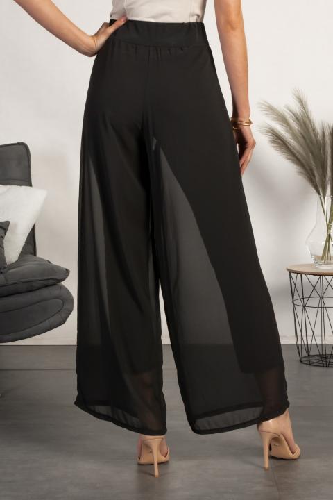 Elegantné dlhé nohavice Veronna, čierne