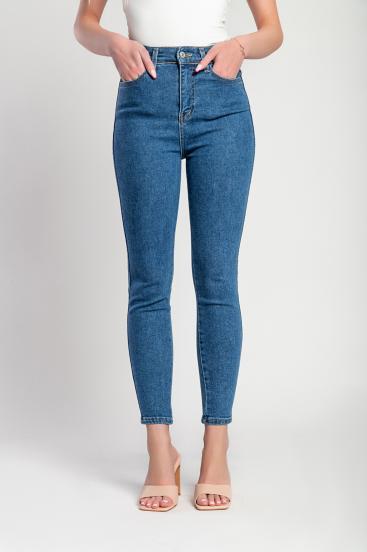 "Luxe Jeans" Super elastické úzke džínsy s vysokým pásom