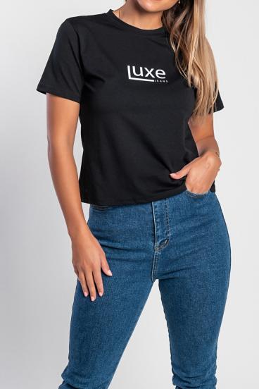 "Luxe-jeans" 40K Tričko zo bavlny s logom