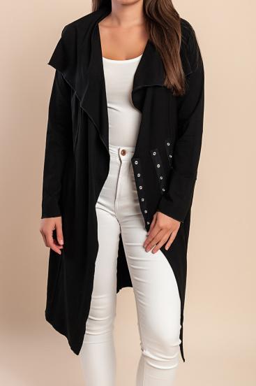 Cardigan s dekoratívnymi detailmi, čierny