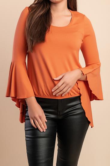 Elegantná blúzka, oranžová