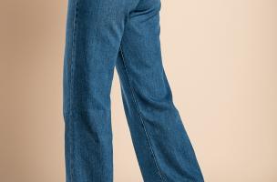 Široké džínsy, modré