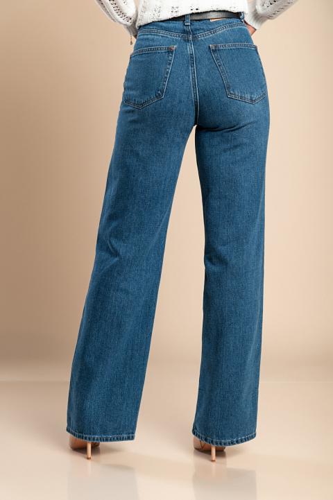 Široké džínsy, modré