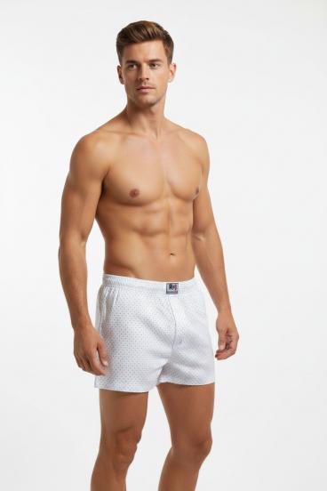Pánske bavlnené boxerky, biele