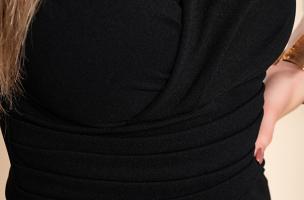 Elegantné mini šaty Teverina, čierne